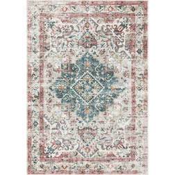 B&Q Silk Road Machine Washable Buram Rug Orange