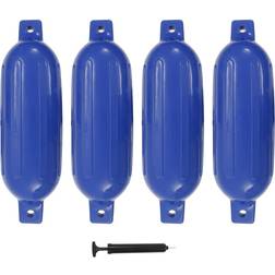 vidaXL Båtfender 4 st Blå 58,5 x 16,5 cm PVC