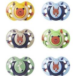 Tommee Tippee Fun Style Beruhigungssauger 6-18M 6er-Set