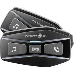 Interphone Intercomunicador U-Com 16 Doble-Pack Negro