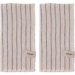 Ernst Servietter Cloth Napkin Natural, Beige, Blue, Black (40x40cm)