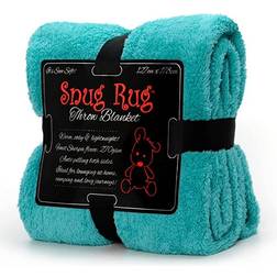 Snug Rug Specialutgåva Filt Turkos, Blå, Rosa, Röd, Svart, Lila, Brun, Beige, Grå, Grön (178x127cm)