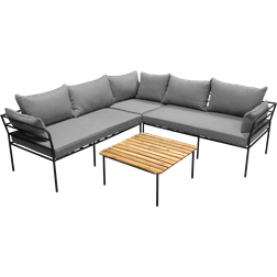Venture Design Home Hörnsoffa Svart/Natur Loungeset