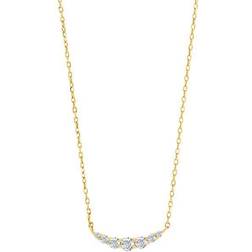 Nordahl Andersen Joanli Nor Lindanor Förgyllt Silver Halsband Med Zirconia 20452065900