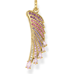 Thomas Sabo Bunter Kolibri-Flügel Anhänger - Silber/Vergoldet