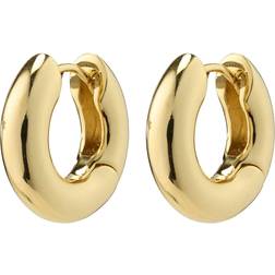 Pilgrim Gold Aica Recycled Huggie Hoop Earrings - Gold
