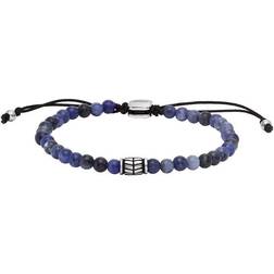 Fossil Herrearmbånd Snor med Stål Og Sodalit JF04414040