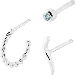 Pernille Corydon Ocean Flow Earring Box - Silver Sterling