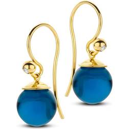 Spirit Icons Figaro Förgyllt Silver Örhängen Med Zirconia S41772