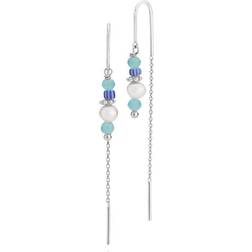 Sistie Simona Blue Earrings - Silver Sterling