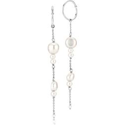 Sistie Ella Earrings - Silver/Pearls