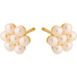 Pernille Corydon Ocean Bloom Earsticks - Gold/Pearl