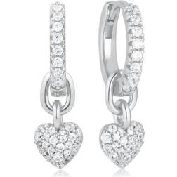 Sif Jakobs Cara Creolo Earrings - Silver/White