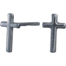 Nordahl Andersen Cross Sterling Silver Stiftörhängen - Silver
