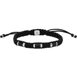 Fossil Mens Jewellery Stainless Steel Beaded