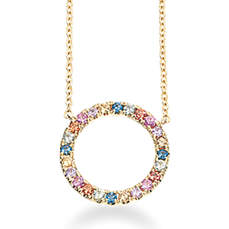 Scrouples Dazzling Karat Guld Vedhæng med Safir