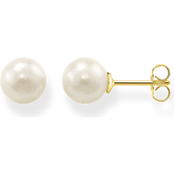 Thomas Sabo Gold Plated Freshwater Pearl Earrings