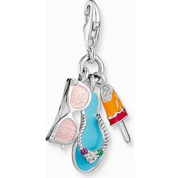Thomas Sabo Solglasögon Flip-Flops Och Glasspinne - Silver