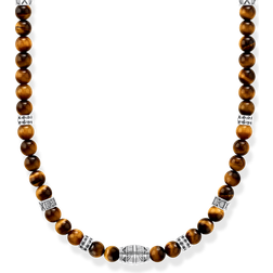 Thomas Sabo Sterling Silver Tiger's Eye Necklace KE2180-826-2