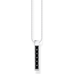 Thomas Sabo Sterling Silver Black Stones Necklace KE2113-643-11