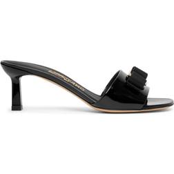 Ferragamo Black Vara Heeled Sandals