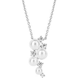 Diamonfire Shell Pearl Bubble Zirconia Necklace N4500