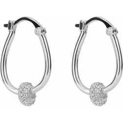 Fiorelli Doughnut Twist Zirconia Hoop Earrings E6219C