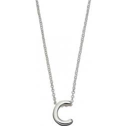 Beginnings Initial Plain Silver Initial Necklace N4430