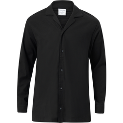 Calvin Klein Flannel Sleep LS Button Down Pyjama - Svart
