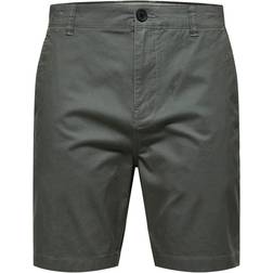 Selected Chino Bermuda Paspeltaschen - Grau