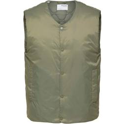 Selected Homme Quilted Vest - Green