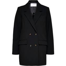 Selected Long Blazer - Black