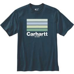 Carhartt Line T-shirt Petroleumsblå, 105910H70-XXL