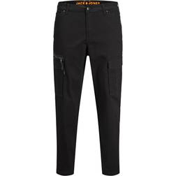 Jack & Jones Ace Dex Tapered Cargo Pants - Black