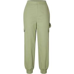 Selected Pantalón Cargo 'Cille' - Verde