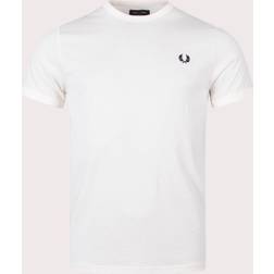 Fred Perry Ringer T-shirt R96 Male Camiseta de Manga Corta Blanco