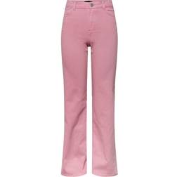 Pieces Wide Leg Jeans - Begonia Pink