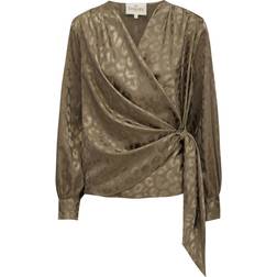 Ines Blouse LATTE LEO JACQUARD