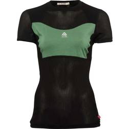 Aclima WoolNet Light T-Shirt - Jet Black/Dark Ivy