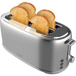 Cecotec Toast&Taste 1600 Retro Double Inox 1630W 2 Ranuras Anchas de 3,8 cm