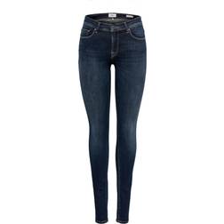 Only ONLShape Reg Jeans - Dark Blue Denim Mujer - Multicolor