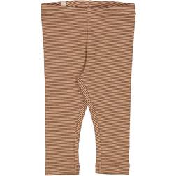 Wheat Leggings Rib Affogato Rib Stripe Leggings