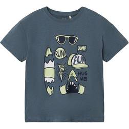 Name It T-Shirt Nmmvagno Stormy Weather - Blauw