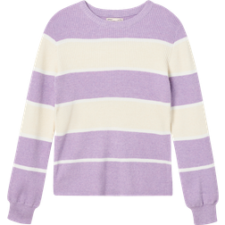 Kids Only Genser KogKatia-Fia LS Stripe O-neck - Rosa