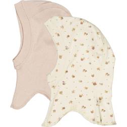 Wheat Balaclava Amel 2-pack Kritblommor 44-47 Balaclava Singel