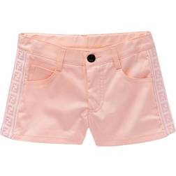 Fendi Girl's Ff Tape Shorts Pink