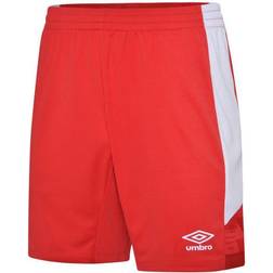 Umbro Kid's Vier Shorts - Vermillion/White