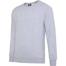Umbro Childrens/kids Club Leisure Sweatshirt (grey Marl/white)