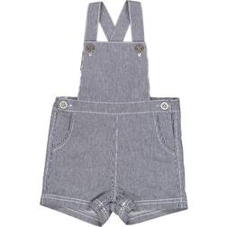 Wheat Erik Baby Latzhose - Navy Denim Stripe