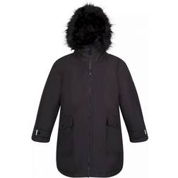 Regatta Kid's Adelyn Waterproof Parka Jacket - Black (RKP247-800)